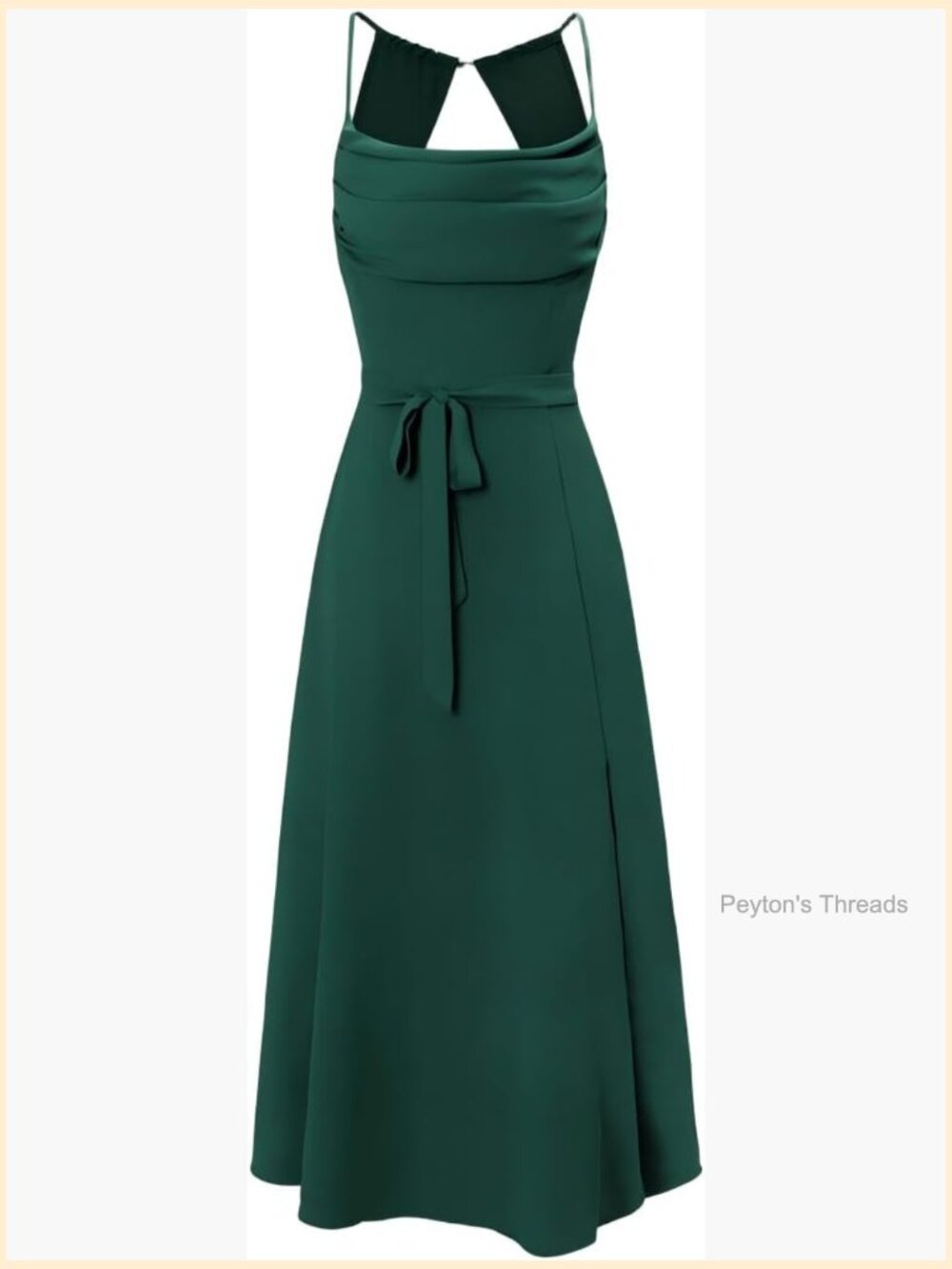 Cowl Neck Sleeveless Chiffon Maxi Dress Wedding Guest Formal Party